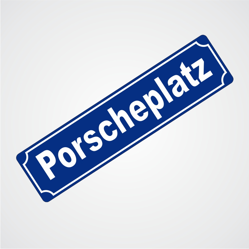 Porsche porschestraße metal señal de tráfico Vintage Retro Signo de Garaje Cueva de hombre 